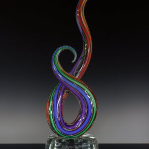 Coldworked and Sculpted Glass</br>6 x 6 x 22&rdquo;</br>2022
