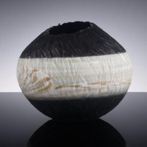 Engraved Furnace Blown Glass<br>10 x 10 x 9&rdquo;<br>2024