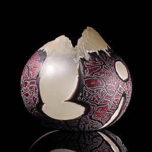 Furnace Blown Glass<br>10 x 10 x 10&rdquo;<br>2024