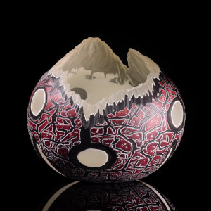 Furnace Blown Glass<br>10 x 10 x 10&rdquo;<br>2024