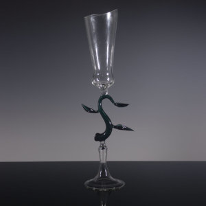 Torchworked Glass<br>4 x 4 x 11&rdquo;<br>2024