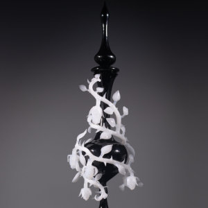 Torchworked Glass</br>6 x 6 x 16&rdquo;</br>2025