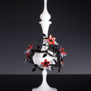 Torchworked Glass</br>7 x 7 x 14.5&rdquo;</br>2025