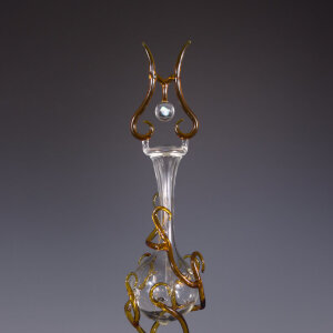 Torchworked Glass</br>3.5 x 3.5 x 14&rdquo;</br>2025