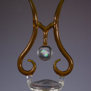 Torchworked Glass</br>3.5 x 3.5 x 14&rdquo;</br>2025