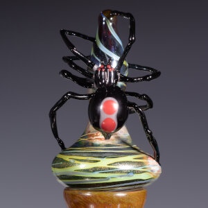 Torchworked Glass</br>3 x 3 x 14&rdquo;</br>Halloween 2024