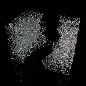 Torchworked Glass</br>10 x 10 x 10&rdquo; (smallest configuration)</br>2020