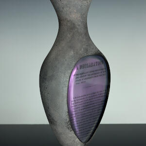 Glass & Enamel</br>9 x 7 x 10&rdquo;</br>2021