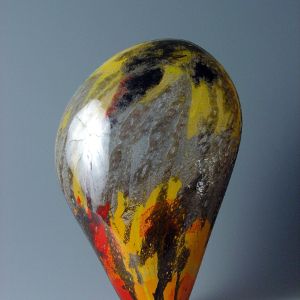 Glass and Enamel Paint</br>13.5 x 9.5 x 4&rdquo;</br>2008