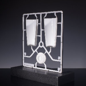 Furnace Blown & Torchworked Glass, Enamel</br>13 x 5.5 x 14&rdquo;</br>2025