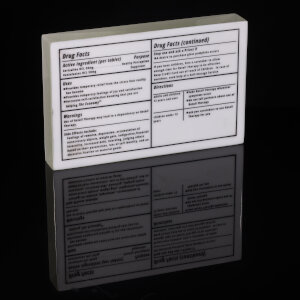 Cast Glass Block & Oil Paint</br>10 x 1.5 x 6.5&rdquo;</br>2025